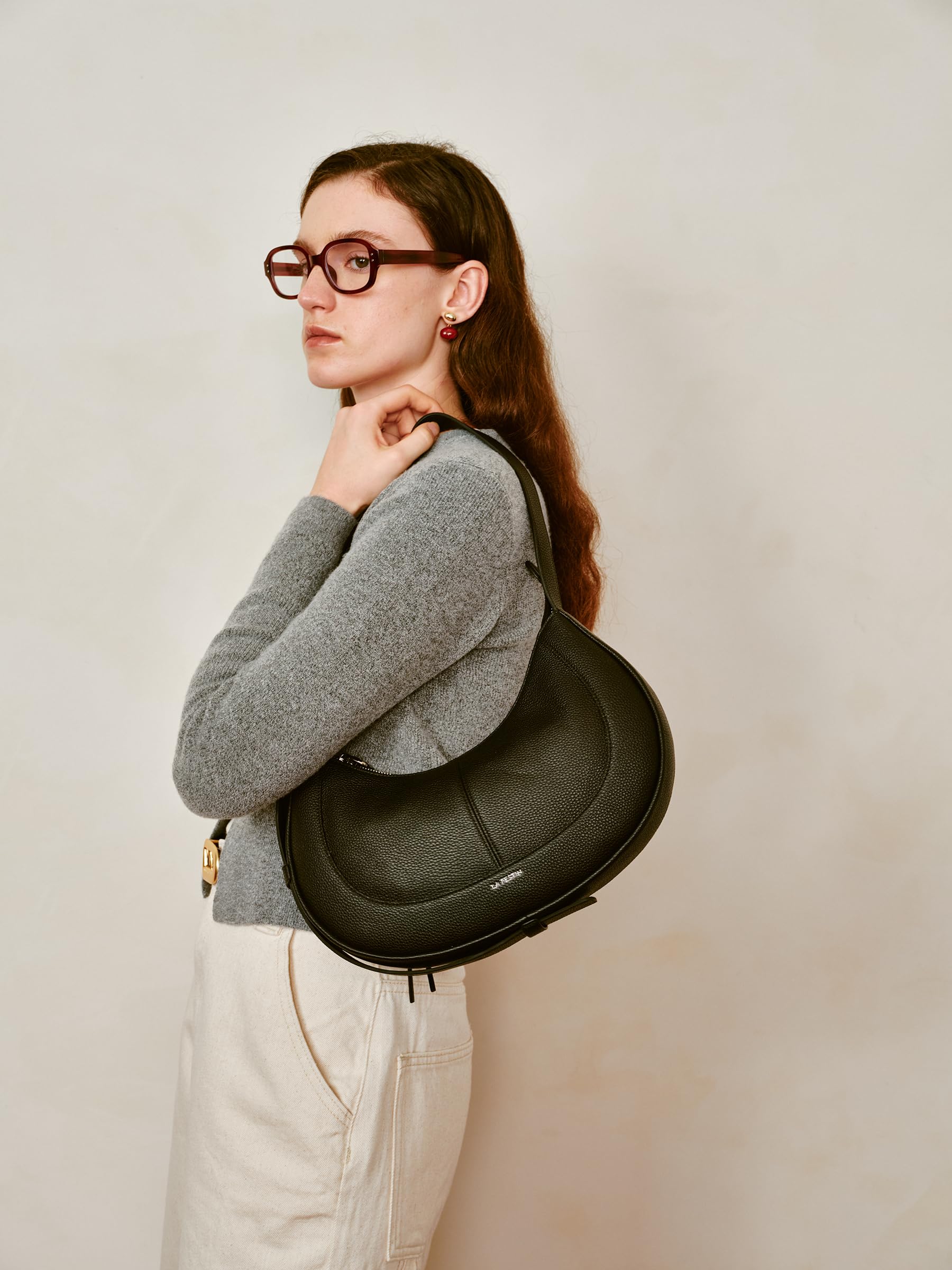 baggu large crescent bag black