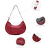 lafestin red crossbody crescent bag