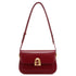 leather cherry red shoulder bag LA FESTIN