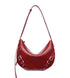 red leather hobo bag