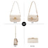 white designer shoulder bag LA FESTIN