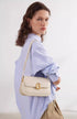 white leather shoulder bag LA FESTIN