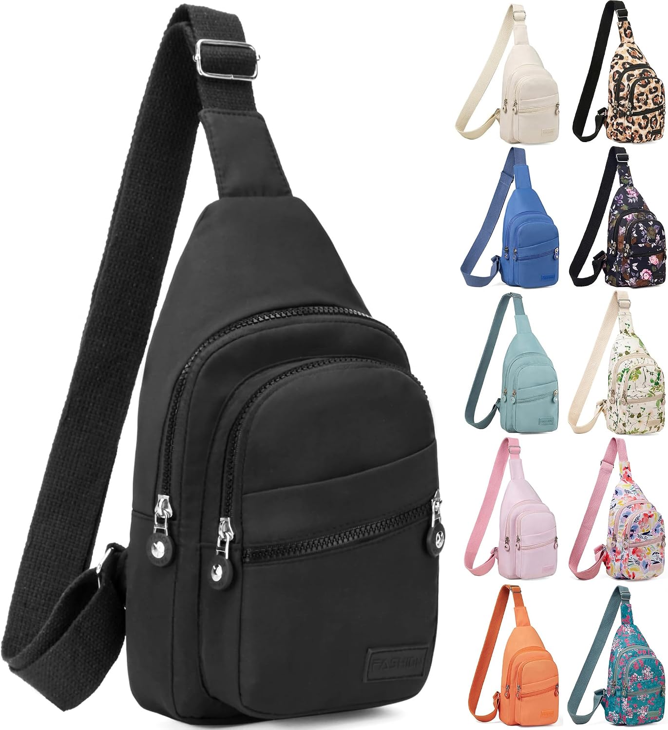 Banelu Small Sling Backpack Crossbody Bag for Women and Men front view