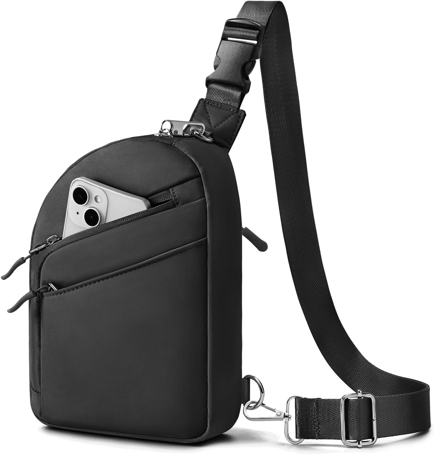 TOPEAST Anti Theft Crossbody Bag for Women and Men, Small Sling Bag front view
