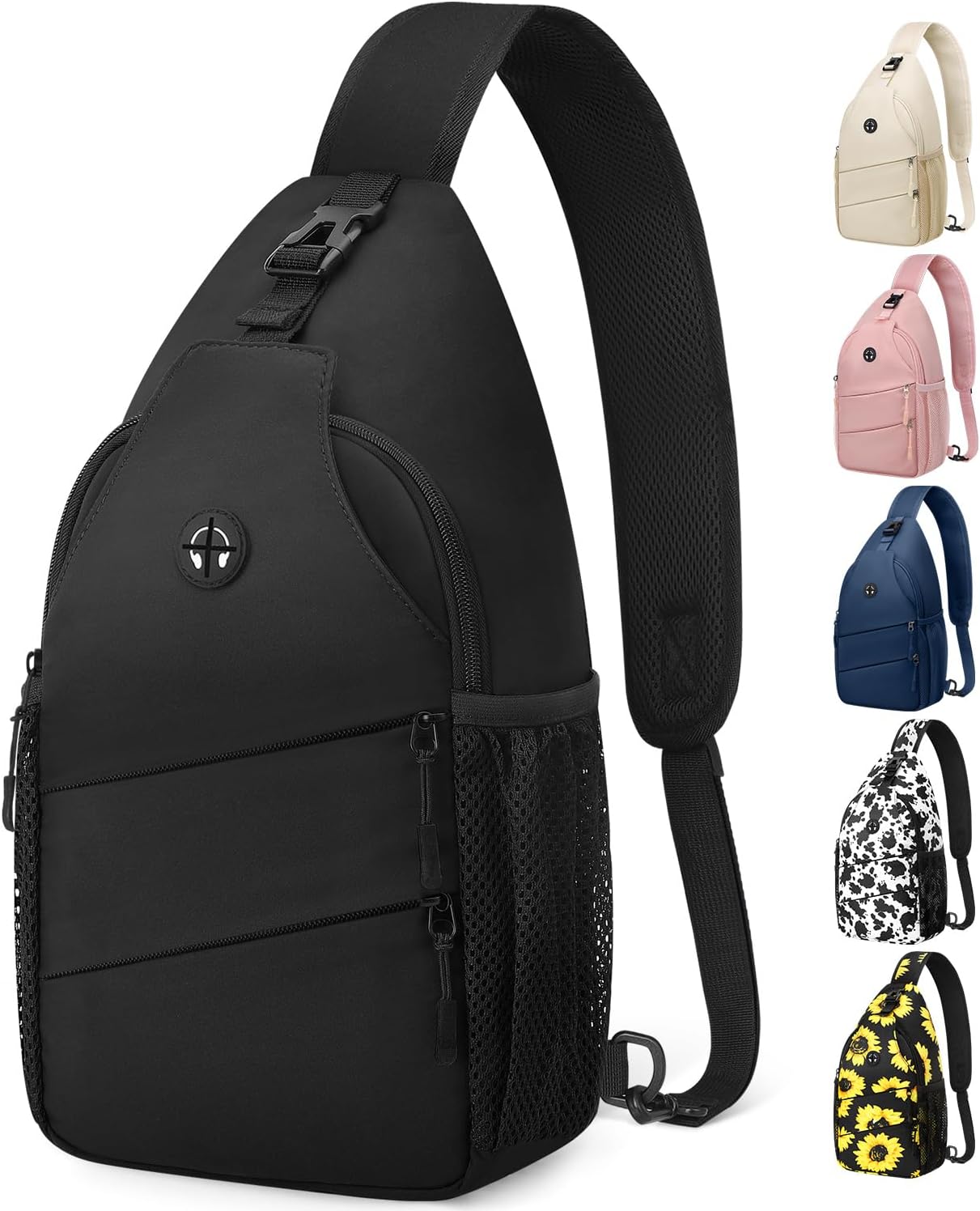 Pritent Crossbody Sling Bag Backpack for Women and Men front view