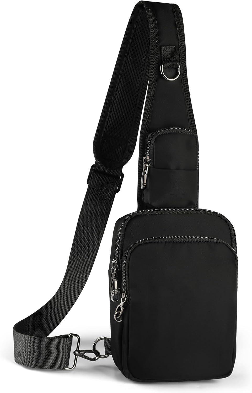 VADOO Sling Bag, Crossbody Bag with Zipper Lock, RFID Blocking and Water Resistant for Men and Women front view